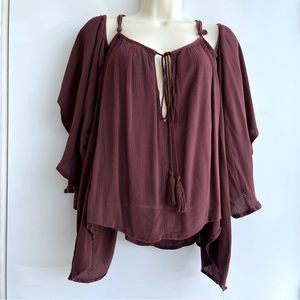 Sans Souci Gauzy Boho Top Size Large